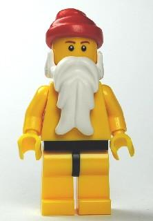 LEGO Minifigure-Santa, Yellow Legs with Black Hips, Yellow Torso-Holiday / Christmas-HOL010-Creative Brick Builders